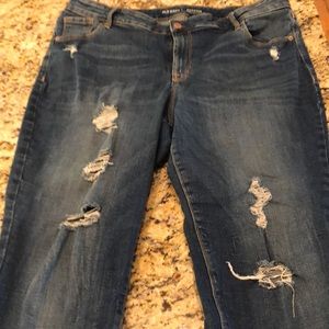 Distressed jeans